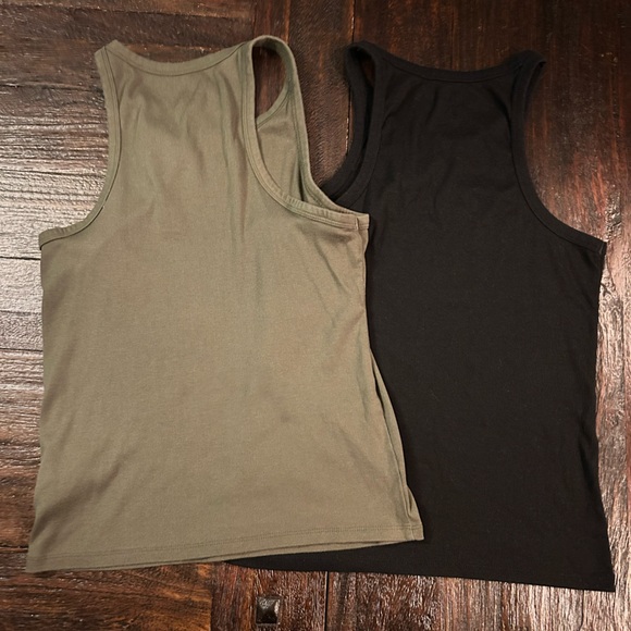 Seriously Soft Heritage Ribbed Tank Top Bundle - Black & Olive - Picture 5 of 5